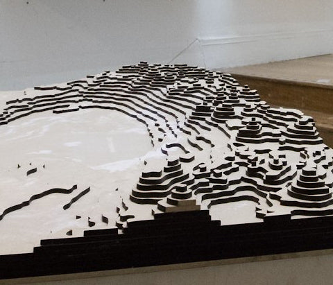 Landscape model with contours